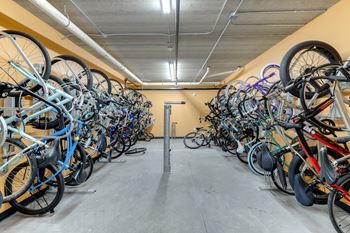 Bike repair and storage at Zelia on Seven, Minnesota, 55416